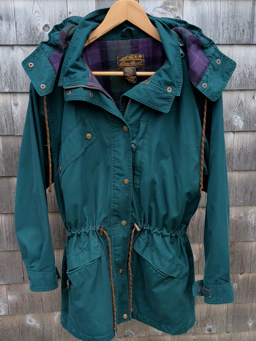 Eddie Bauer Vintage Green Fall Jacket Medium